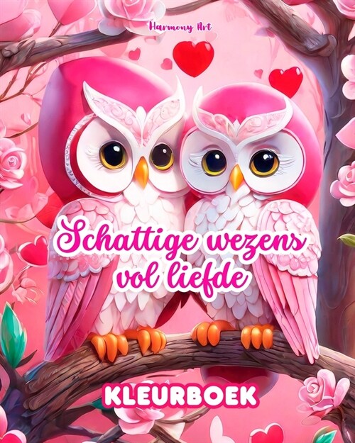 Schattige wezens vol liefde Kleurboek Bron van oneindige creativiteit Ideaal cadeau voor Valentijnsdag: Unieke verzameling fantastische dieren en weze (Paperback)