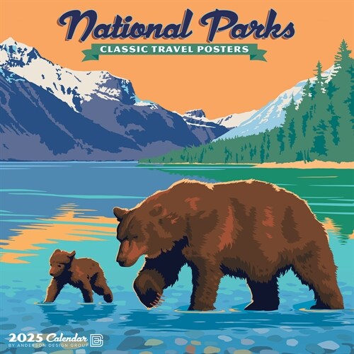 National Parks (Art) 2025 12 X 12 Wall Calendar (Wall)