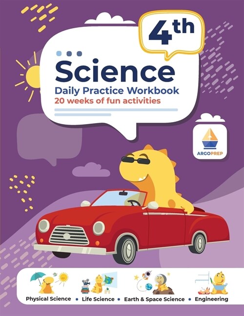 4th Grade Science: Daily Practice Workbook 20 Weeks of Fun Activities (Physical, Life, Earth and Space Science, Engineering Video Explana (Paperback)