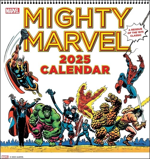 Mighty Marvel 2025 Wall Calendar: A Reissue of the 1975 Classic (Wall)