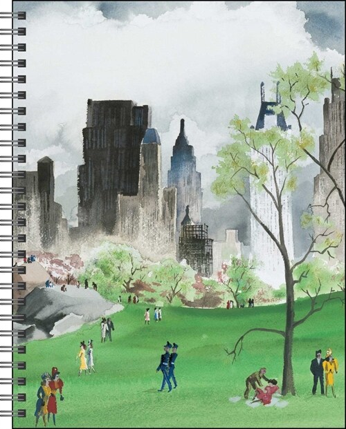 New York in Art 12-Month 2025 Engagement Calendar (Desk)