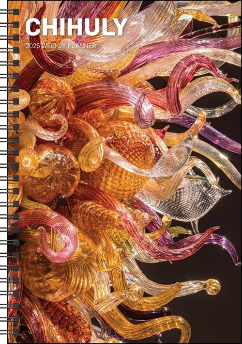 Chihuly 12-Month 2025 Softcover Weekly Planner Calendar (Desk)