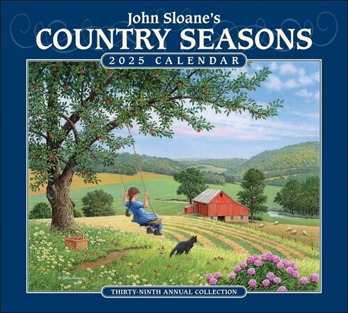 John Sloanes Country Seasons 2025 Deluxe Wall Calendar (Wall)