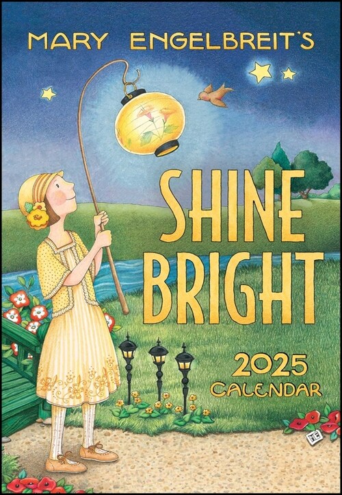 Mary Engelbreits Shine Bright 12-Month 2025 Monthly Pocket Planner Calendar (Desk)