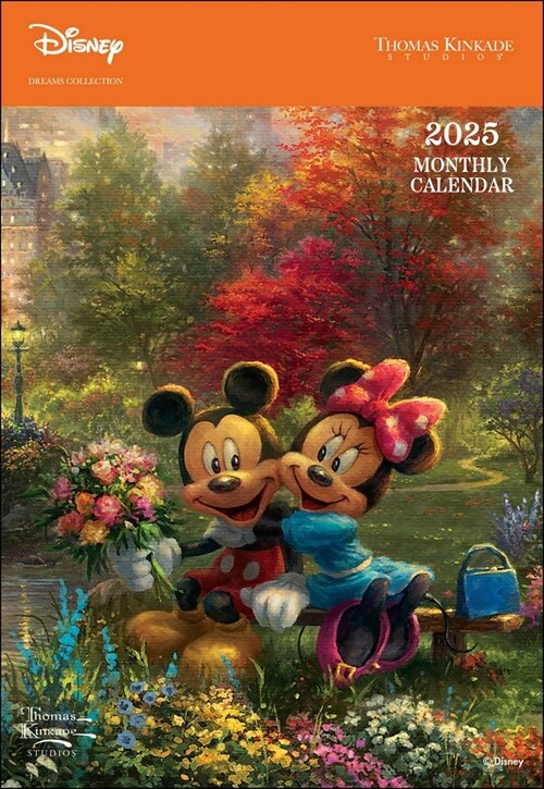 Disney Dreams Collection by Thomas Kinkade Studios: 12-Month 2025 Monthly Pocket (Desk)