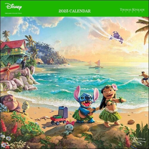 Disney Dreams Collection by Thomas Kinkade Studios: 2025 Wall Calendar (Wall)