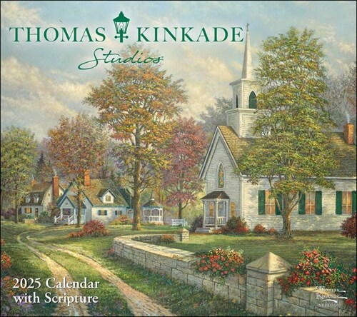 Thomas Kinkade Studios 2025 Deluxe Wall Calendar with Scripture (Wall)