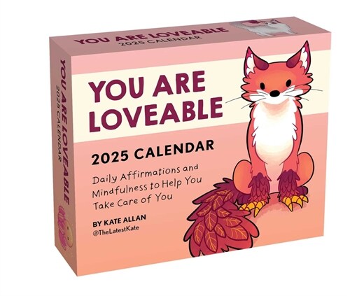 Kate Allan 2025 Day-To-Day Calendar: You Are Lovable (Daily)