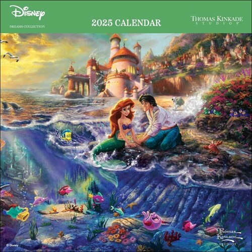 Disney Dreams Collection by Thomas Kinkade Studios: 2025 Mini Wall Calendar (Mini)