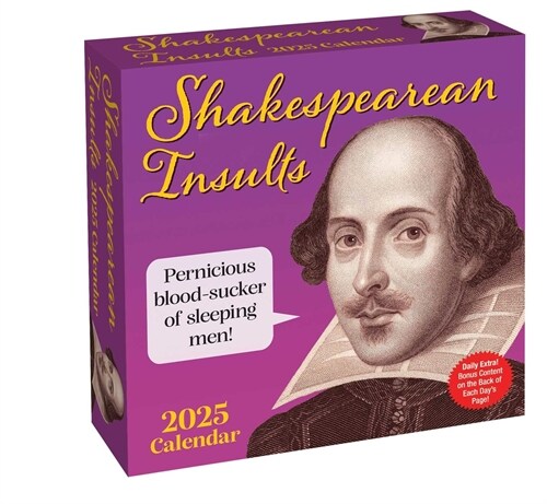 Shakespearean Insults 2025 Day-To-Day Calendar (Daily)