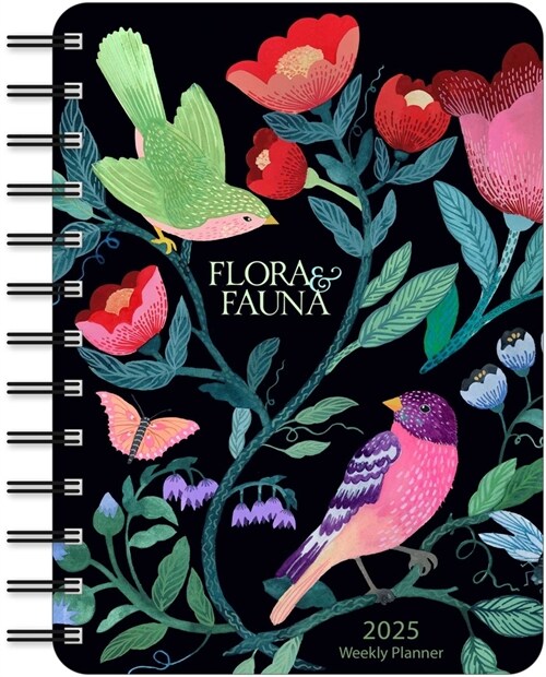 Flora & Fauna by Malin Gyllensvaan 2025 Weekly Planner Calendar (Desk)