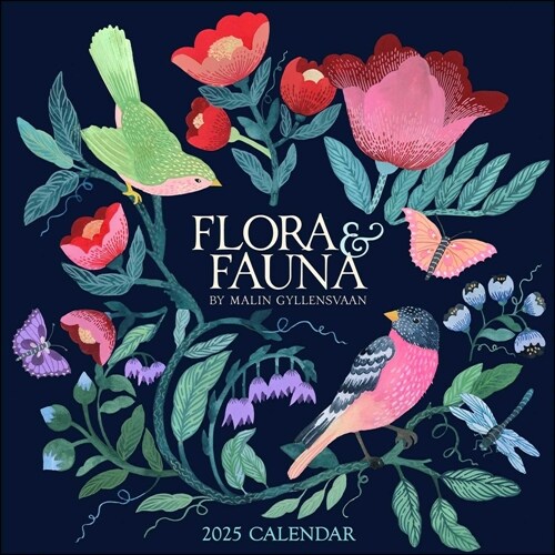 Flora & Fauna by Malin Gyllensvaan 2025 Wall Calendar (Wall)