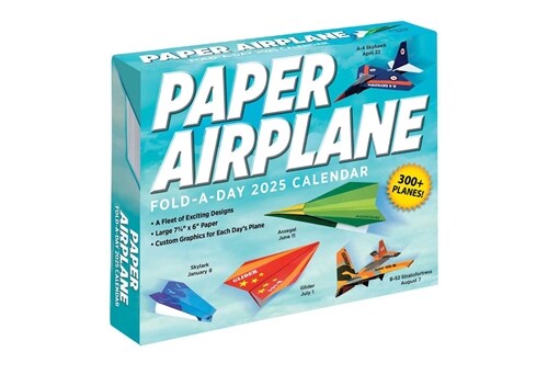 Paper Airplane 2025 Fold-A-Day Calendar (Daily)