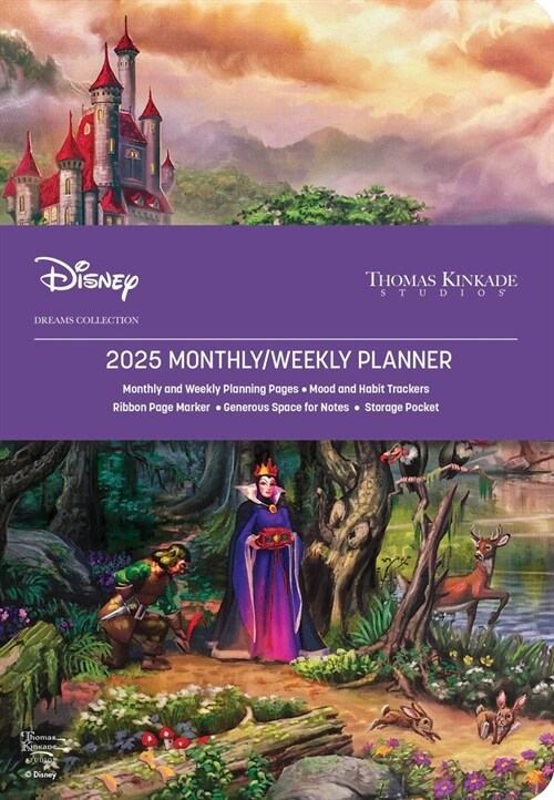 Disney Dreams Collection by Thomas Kinkade Studios 12-Month 2025 Monthly/Weekly: The Evil Queen (Desk)