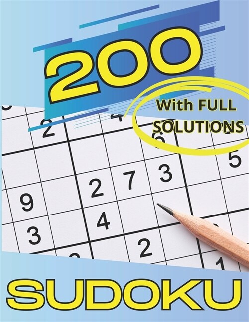 200 Sudoku: Fun Activity Book With 200 Sudoku 9x9 For Adult and Senior (Paperback)