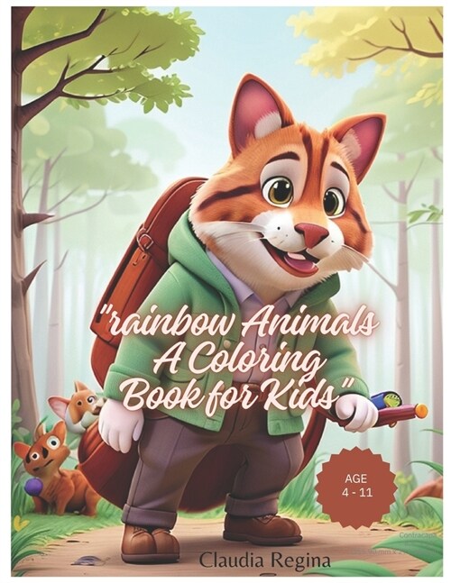 Rainbow Animals - A Coloring Book for Kids (Paperback)