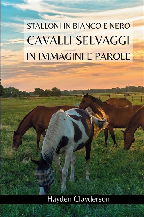 Cavalli Selvaggi in Immagini e Parole - Stalloni in Bianco e Nero: Alla scoperta di puledri e cavalli. Libro fotografico in bianco e nero (Paperback)