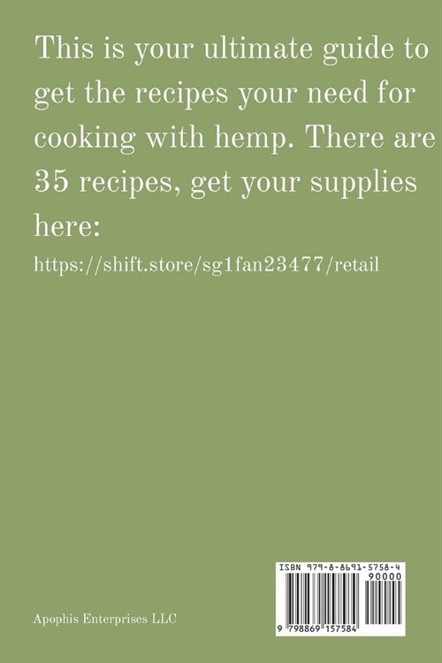 The Ultimate Hemp Cookbook (Paperback)