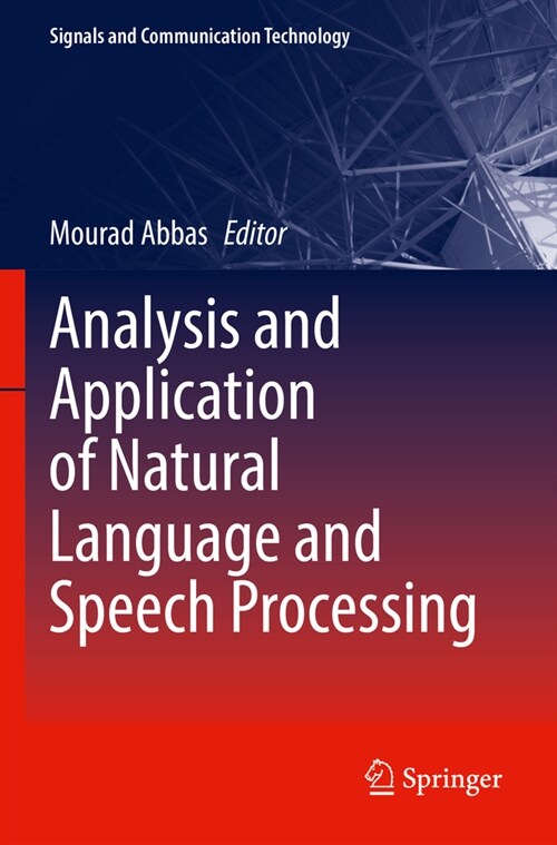 Analysis and Application of Natural Language and Speech Processing (Paperback, 2023)