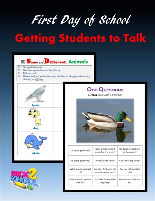 First Day of School: Getting Students to Talk (Paperback)