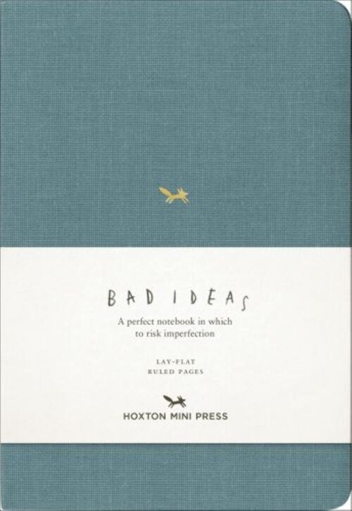 A Notebook for Bad Ideas - Blue Ruled (Hardcover)