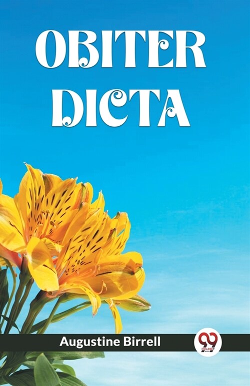 Obiter Dicta (Paperback)