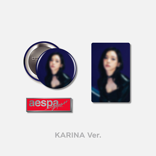 [굿즈][BLACK] Drama - BADGE SET (미공개 포토카드 : KARINA)