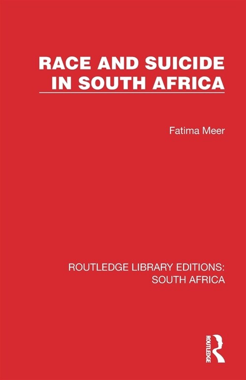 Race and Suicide in South Africa (Paperback, 1)