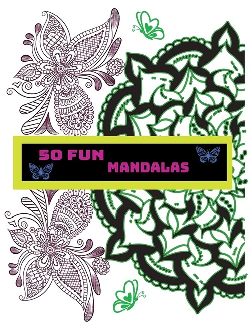 Coloring Book, 50 Fun Mandalas (Paperback)