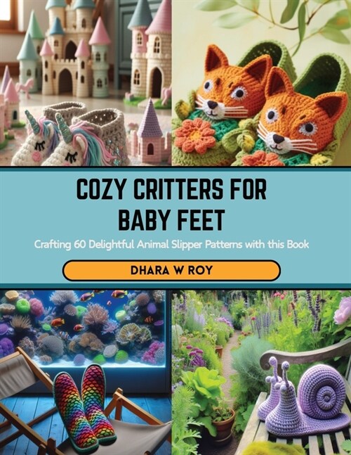 Cozy Critters for Baby Feet: Crafting 60 Delightful Animal Slipper Patterns with this Book (Paperback)