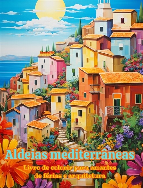 Aldeias mediterr?eas Livro de colorir para amantes de f?ias e arquitetura Designs criativos para relaxamento: Vilarejos dos sonhos no para?o medite (Hardcover)