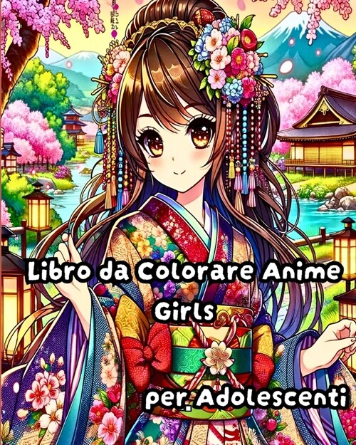 Libro da Colorare Anime Girls per Adolescenti: Illustrazioni di moda Manga trendy e bellissime per adolescenti, ragazze (Paperback)