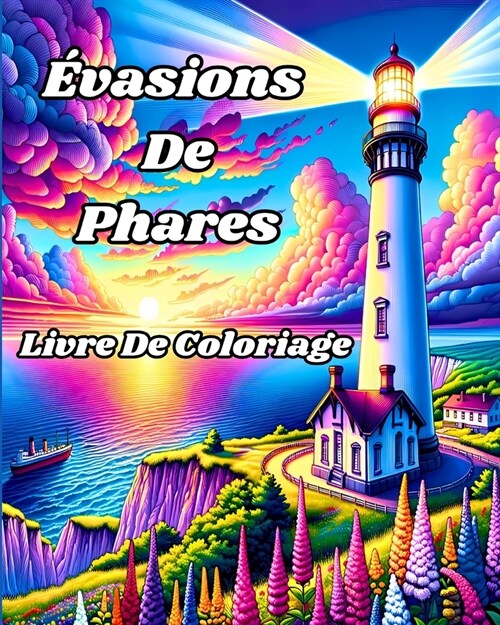 Livre de Coloriage ?asions de Phares: Conceptions d?aill?s pour soulager le stress et favoriser la d?ente (Paperback)