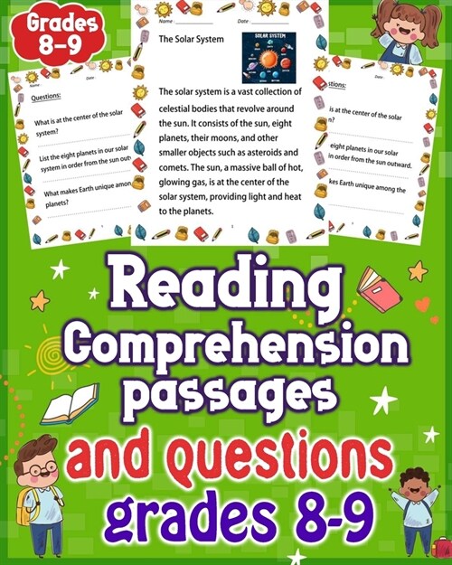 Reading Comprehension Passages and Questions Grades 8-9: Enhance Learning with Comprehensive Reading Comprehension Passages and Questions - Grades 8-9 (Paperback)