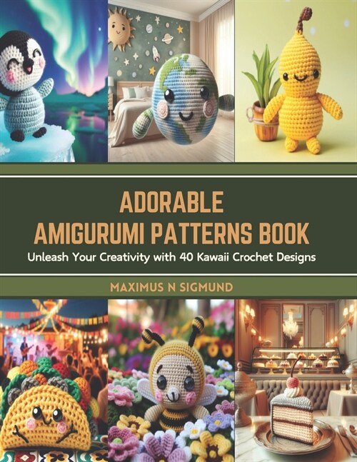 Adorable Amigurumi Patterns Book: Unleash Your Creativity with 40 Kawaii Crochet Designs (Paperback)