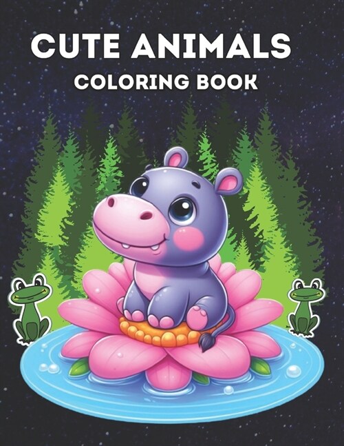 Cute Animals Coloring Book (Paperback)