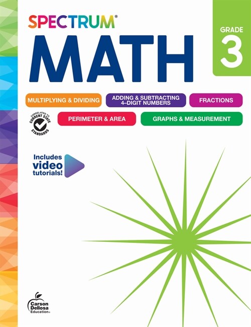 Spectrum Math Workbook, Grade 3 (Paperback)