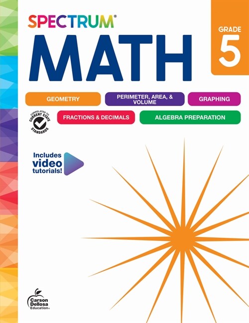Spectrum Math Workbook, Grade 5 (Paperback)
