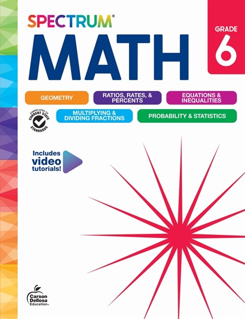 Spectrum Math Workbook, Grade 6 (Paperback)