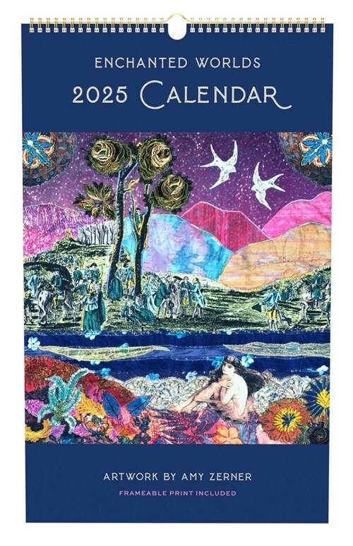 2025 Enchanted Worlds Poster Wall Calendar (Wall)