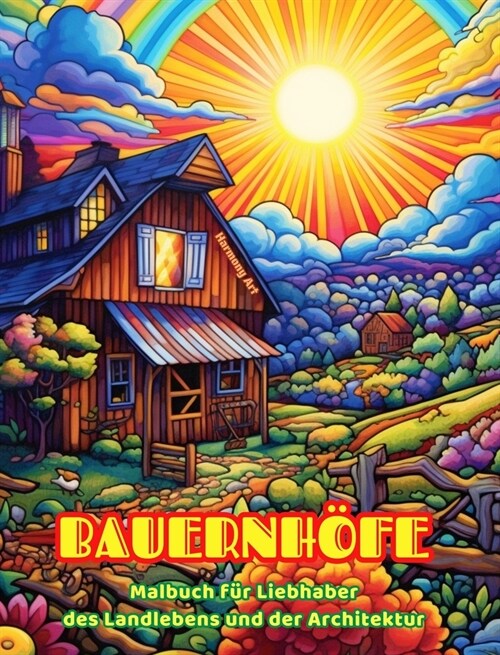 Bauernh?e Malbuch f? Liebhaber des Landlebens und der Architektur Erstaunliche Designs f? totale Entspannung: Unglaubliche Bauernh?e in sch?en La (Hardcover)