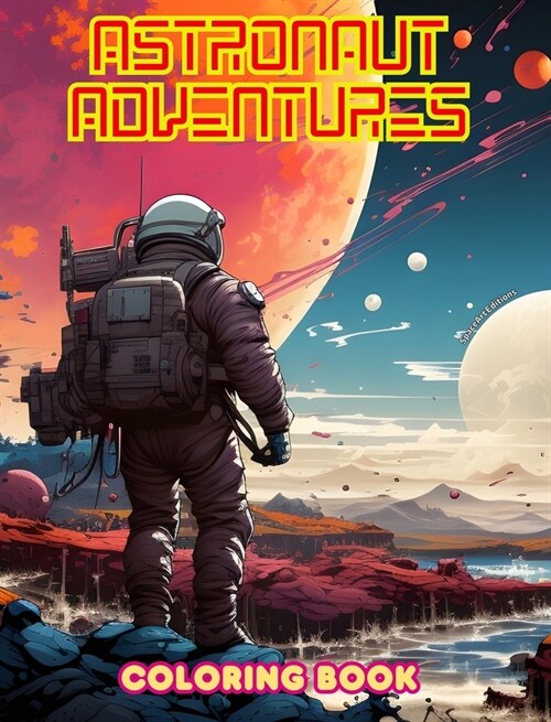 Astronaut Adventures - Coloring Book - Artistic Collection of Space Designs: Planets, Astronauts and Much More!: Enhance Your Creativity and Relax by (Hardcover)