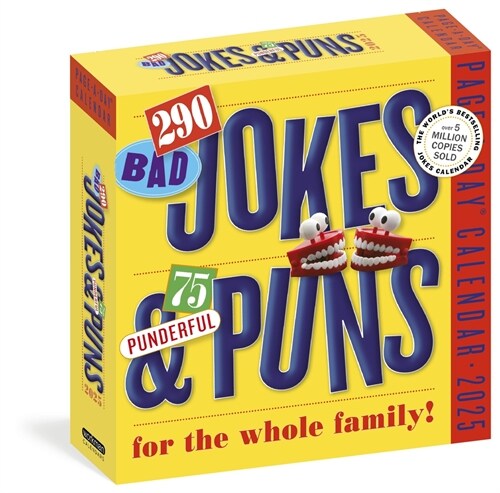 290 Bad Jokes & 75 Punderful Puns Page-A-Day(r) Calendar 2025: For the Whole Family! (Daily)