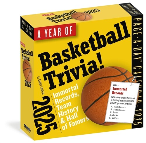 A Year of Basketball Trivia Page-A-Day(r) Calendar 2025: Immortal Records, Team History & Hall of Famers (Daily)