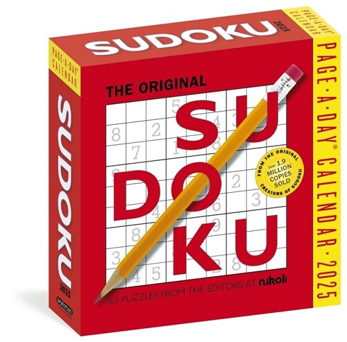 Original Sudoku Page-A-Day(r) Calendar 2025: 365 Puzzles from the Editors at Nikoli (Daily)