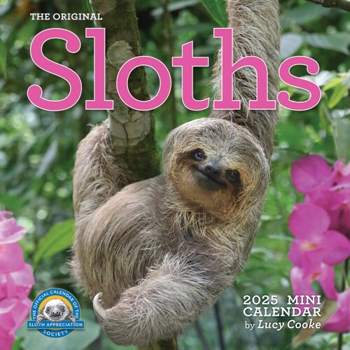 Original Sloths Mini Wall Calendar 2025: Celebrate Life in the Slow Lane (Mini)