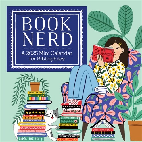 Book Nerd Mini Wall Calendar 2025 (Mini)