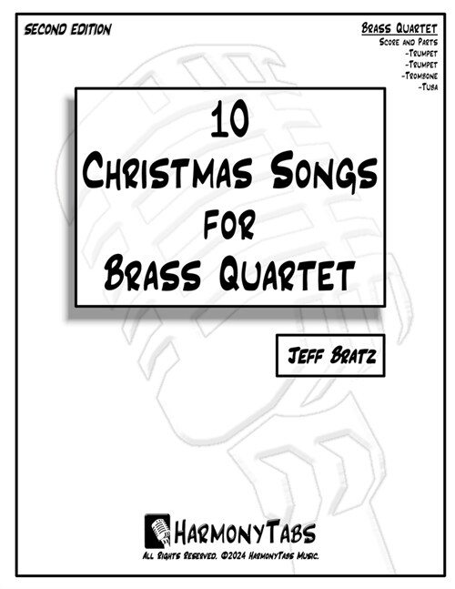 10 Christmas Songs for Brass Quartet (Paperback, 2)