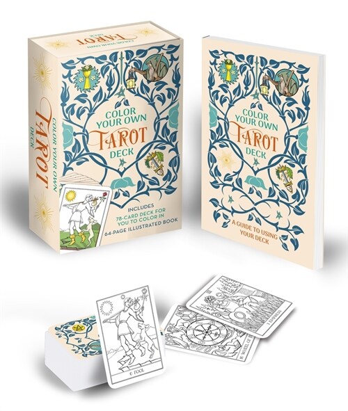 Color Your Own Tarot Book & Card Deck: Includes 78 Cards to Color in and a 64-Page Book (Paperback)