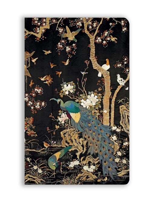 Ashmolean Museum: Embroidered Hanging with Peacock (Soft Touch Journal) (Notebook / Blank book)